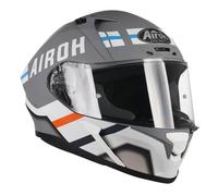 AIROH VALOR CRAFT MATT GREY ORANGE MOTORCYCLE MOTORBIKE FULL FACE BIKE HELMET