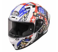 AIROH VALOR FULL FACE MOTORCYCLE CRASH HELMET UNCLE SAM MATT USA STARS ACU GOLD