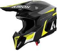 Airoh Wraaap Conquer Motocross Helmet, black-grey-yellow, size XS for Men