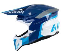 Airoh Wraaap Conquer Motocross Helmet unisex White/Blue, S