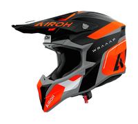 Airoh Wraaap Conquer Motocross Helmet, black-grey-orange, size XS for Men