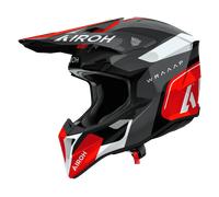 Airoh Wraaap Conquer Motocross Helmet, black/white/red/grey, size XL (61/62)