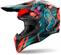 Airoh Wraaap Cyber Motocross Helmet, orange/blue, size XL (61/62)