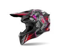 Airoh Wraaap Cyber Red Matt Adult MX Helmet Motocross Off-Road Enduro