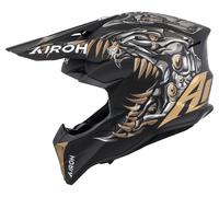 Airoh Wraaap Cyborg Motocross Helmet Matt/Black/Brown/Grey XL