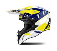 Airoh Wraaap Feel MX Helmet Yellow/Blue GlossyL Yellow,Blue Glossy
