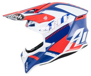 Airoh Wraaap Feel unisex White/Red/Blue, S