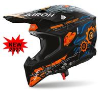 Airoh Wraap Color Motocross Helmet, black, size L