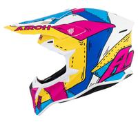 Airoh Wraaap Paint Motocross Helmet unisex Matt/White/Blue, L