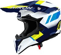 Airoh Wraaap Vision Motocross Helmet, white/blue/yellow, size S (55/56)