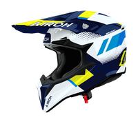 Airoh Wraaap Vision Motocross Helmet, white/blue/yellow, size M (57/58)