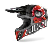 Airoh Wraap Alien Motocross Helmet, black-red, size XL for Men