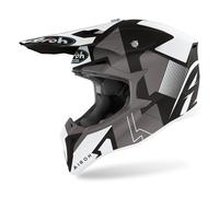 Airoh Wraap Raze Motocross Helmet, black-white, size XS for Men