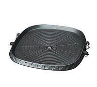 AIROKA Korean BBQ Non-Stick Square Grill Pan with Natural Material 6 Layer Coating Easy Grease Draining 11.8 Inch Gas Range Grilling Pan for Both Home & Outdoor