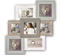 Airolo Wood Multi Aperture Photo Frame Overall Size 19.75x 20.75 Inches