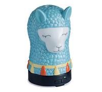 Airome Llama Medium Kid, Tween/Teen Glass Essential Oil Diffuser|100 mL Humidifying Ultrasonic Aromatherapy Diffuser 8 Colorful LED Lights, Intermittent & Continual Mist, Auto Shut-Off, Blue
