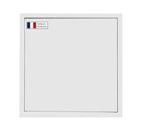 AIROPE Inspection Hatch 100x100 mm in Steel with Magnetic Closure, Left/Right Side Opening, Access Panels for Water Meter, Walls, Bathtub, Fuse Boxes, Hides Wires, Pipes