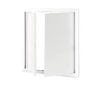 AIROPE Inspection Hatch 300x300 mm in ABS Plastic, Double Opening Doors, Access Panels for Water Meter, Ceiling, Bathtub, Fuse Boxes, Hides Wires