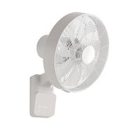 Airos Eco Design Wall Fan with Remote Control White