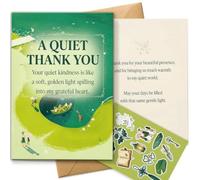 AIROW Greeting Card, Friend Mentor Teacher Coworker, Heartfelt Thank You Gratitude Appreciation, Artistic Nature Scenery, Standard A5 Size, Double-Sided Print, Includes Envelope & Sticker Sheet