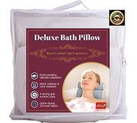 AiRoya Deluxe Bath Pillow Best Shoulder Support & Neck Cradle, 4 BIG SUCTION CUPS ! Ideal for all Hot tubs and Jacuzzis! Soft 3D Air Mesh Fabric, Extra Padding Superior Comfort! Easy to Clean & Dry