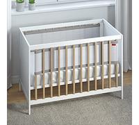 AiRoya® Premium 2-Sided Cot Bed Bumper, Double Layers for Extra-Padding, Ideal for Solid Ends Slatted Cots, BS EN 16780 Safety Standard Compliance, Breathable Safe Cot Liner (Grey)