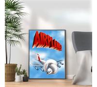 Airplane, 80s Movie Print Vintage Nostalgic Film Poster, A4 and A3 Size Frame Options Available,Great Home, Pub, Café, Bar Decoration Wall Art Print, House gift for movie lovers (A3 Print Only)