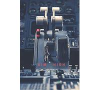 Airplane Aim High Collection Travel Lined Journal, Volume 6, College Ruled Notebook, Softcover Writing Notepad Gift, 120 Pages