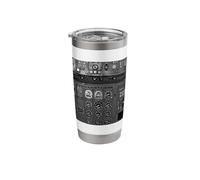 Airplane Aircraft Flight Deck Cockpit Pilot C17 Globemaster Stainless Steel Insulated Tumbler