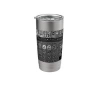 Airplane Aircraft Flight Deck Cockpit Pilot C17 Globemaster Stainless Steel Insulated Tumbler