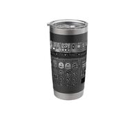 Airplane Aircraft Flight Deck Cockpit Pilot C17 Globemaster Stainless Steel Insulated Tumbler