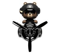 Airplane Aromatherapy Clip - Air Vent Bear, Car Decoration | Rotary Perfume Propeller Fun Dashboard Perfume Dispenser With Nice Smell To Reduce Stress