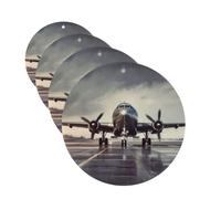 Airplane Art Car Air Freshener Cards Set of 4 Pieces Long Lasting Hanging Scented Cards for Bedroom Wardrobe Car Aromatherapy Tablets for Men Women Rearview Mirror Pendant