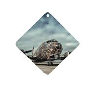 Airplane Art Car Air Freshener Hanging, Long Lasting Scented Car Aromatherapy Tablets, Rhombus Fragrance Scented Cards for Vehicles, Bedroom, Wardrobe White-style