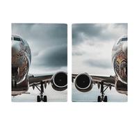Airplane Art Passport Holder, ID Card Protector Case Passport Holder with Slot Passports Travel Wallet Document Cover for Women And Men