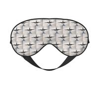 Airplane Art Printing Soft Dual-Use Sleep Blocks Light Efficiently Blackout Eye Mask for Sleeping