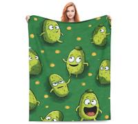 Airplane Blanket Gifts,Gothic Blanket for Bed Soft Cozy Fluffy Couch BlanketsPickle facesGifts for Women Kids Cozy Noon Break No Shedding Fleece Sofa Throws for Office Couch Car