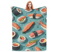 Airplane Blanket Gifts,Gothic Blanket for Bed Soft Cozy Fluffy Couch BlanketsSushi setBlankets for Bed Living Room Sofa Couch Valentines Day Decor