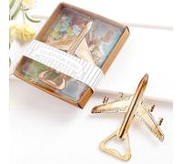 Airplane Bottle Opener - Aviation Gifts for Pilot - Travel Decor - Present for Veteran - Plane Beer Bottle Opener in Gift Box - Perfect Travel Gift (Airplane)