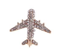 Airplane Brooch Pin Exquisite Portable Simple Lapel Pin for Dance Scarf Coat