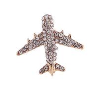 Airplane Brooch Pin Exquisite Portable Simple Lapel Pin for Dance Scarf Coat