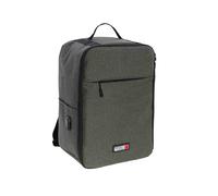 Airplane cabin travel backpack 40x20x25 - Ryanair backpack 40x20x25 - Travel cabin backpack - Travel backpack adapted for any trip and airline, Coronel Tapioca, green, Estándar
