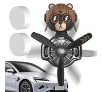 Airplane Car Air Freshener - Car Air Freshener Air Freshener with Air Vent Clip for Airplane Air Freshener with Moving Head | Rotating Aroma Fan for Long and Short Dist Travel