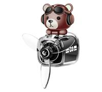 Airplane Car Air Freshener, Cute Car Air Freshener, Bear Helicopter Air Freshener Car, Automotive Aromatherapy Ornament Refresher for Removing the Interior Odour of the Vehicle