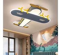 Airplane Ceiling Lamp Led 59W Creative Ceiling Light Dimmable 's Room Lamp Metal Chandelier Acrylic Shade Boys Room Bedroom Kindergarten Study Room Pendant Light Indoor Lighting, Gene