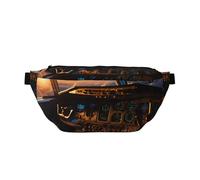 Airplane cockpit Crossbody Waist Bag with Multiple Pockets, Easy To carry, Suitable for Sports, Travel and Daily Use.