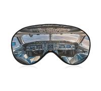 Airplane Cockpit Eye Mask Sleep Mask for Side Sleeper Women Men Pressure-Free & Light Block-Out Blindfold Soft Comfortable Eye Covers Breathable Blindfold Adjustable