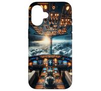 Airplane Cockpit Flight Instruments Aircraft Pilot Case for iPhone 16
