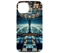 Airplane Cockpit Flight Instruments Pilot City Lights Case for iPhone 13