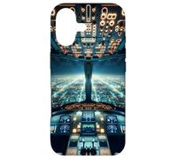 Airplane Cockpit Flight Instruments Pilot City Lights Case for iPhone 17